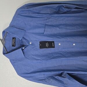 Nordstrom | French Blue Smartcare Traditional Fit Cotton Dress Shirt NWT 15